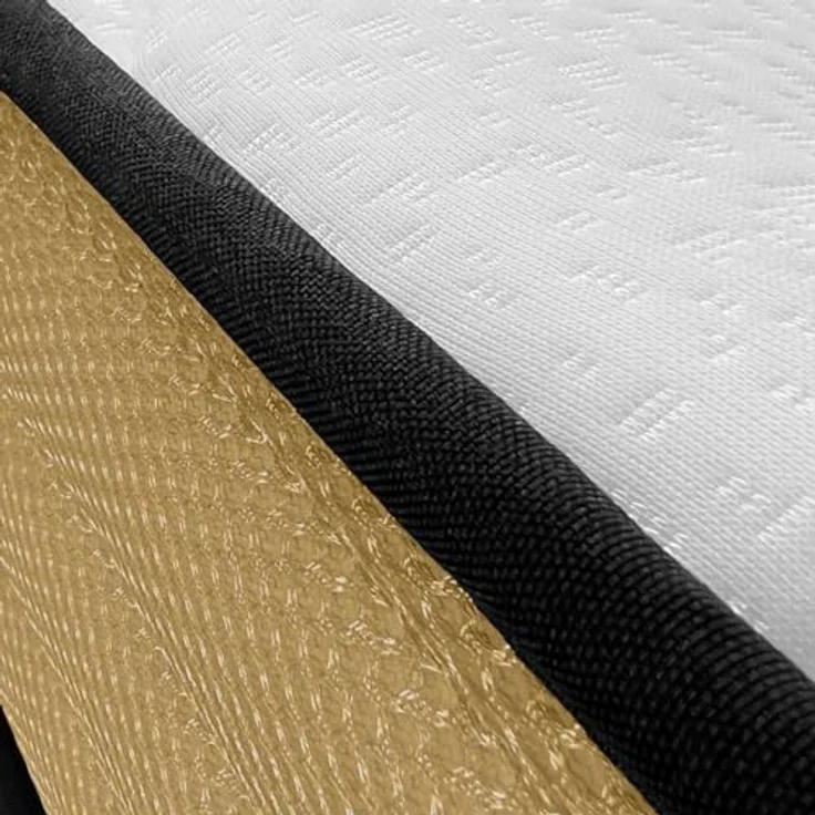 DUÉRMETE ONLINE Viskoelastische Matratze Aura, wendbar + klappbares Holzbett, großes Fassungsvermögen, 105x190 cm – Bild 6
