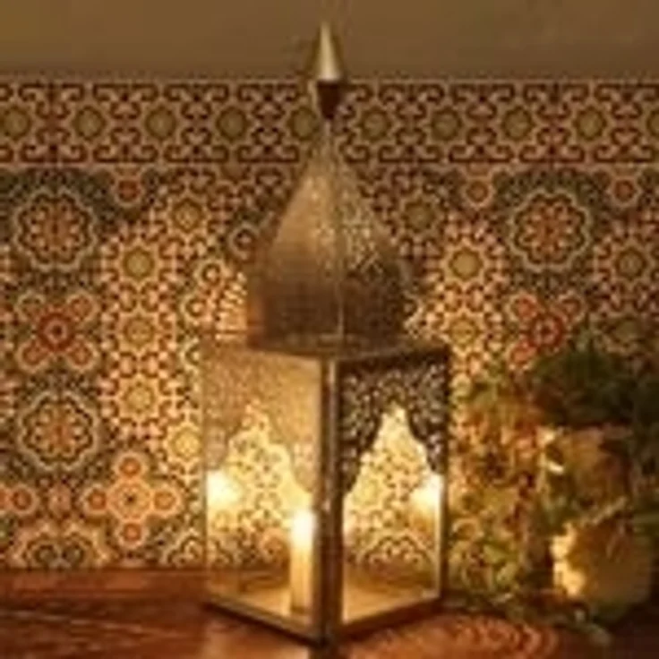 Orientalisches Windlicht Modena Silber L&M – Bild 4