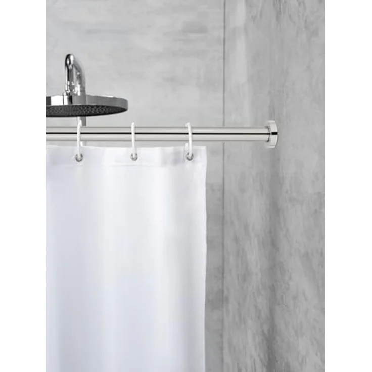 SCHÖNER WOHNEN-Kollektion Duschvorhangstange »Obleon«, Ø 28 mm, ausziehbar, ohne Bohren, geklemmt, Edelstahl, Kunststoff, Teleskop-Duschschiene, ausziehbar – Bild 6