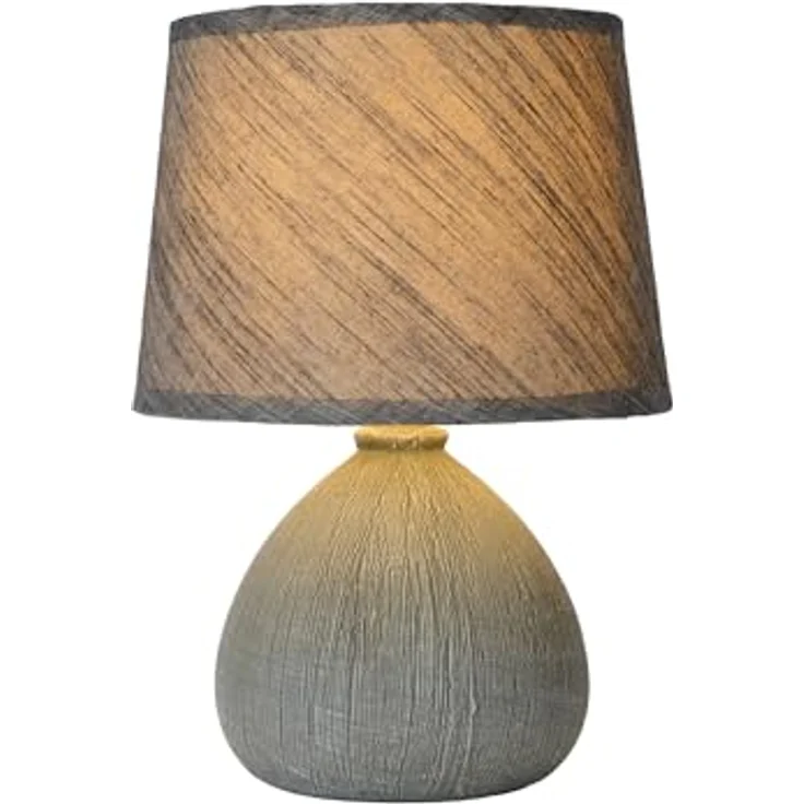 LUCIDE RAMZI - Tischlampe - Ø 18 cm - 1xE14 - Grau – Bild 2