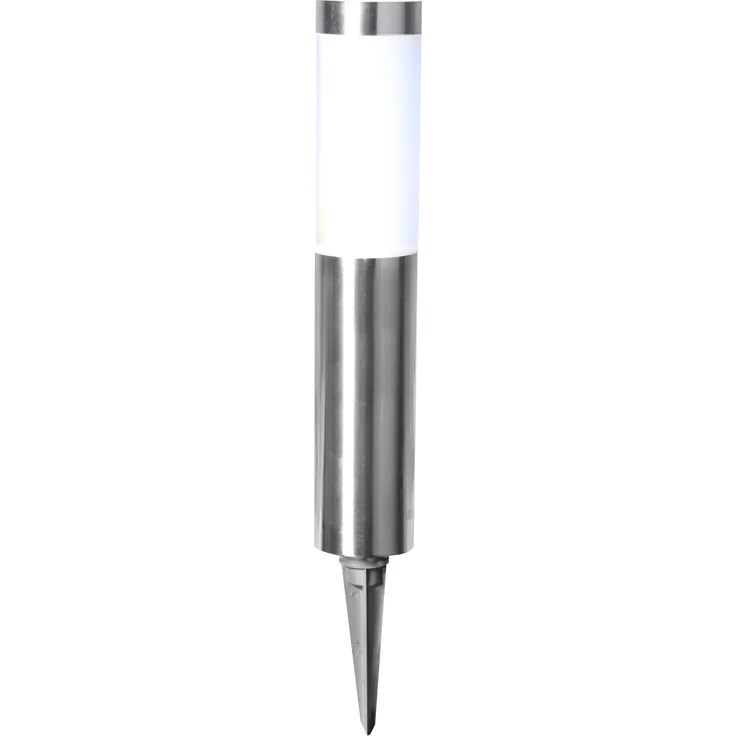 LED-Solar-Pathlight, Edelstahl; Farbe: silber, ca. 40 x 8 cm, 1 warm white LED, 20 lm, mit Solarpanel, incl. Akku, Outdoor