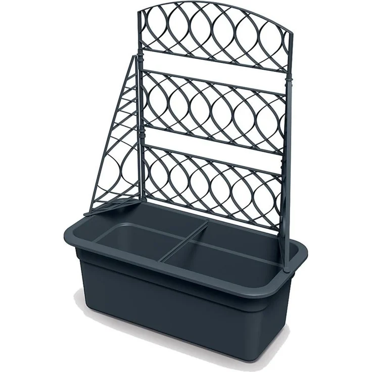 Prosperplast Blumenkasten mit Pergola (Bloma), mit Rankhilfe, wetterbeständig, Garten, Terrasse – Bild 5