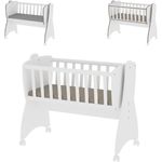 Lorelli 'First Dreams' Babywiege, weiß, 4 Räder mit Bremsfunktion, umbaubar