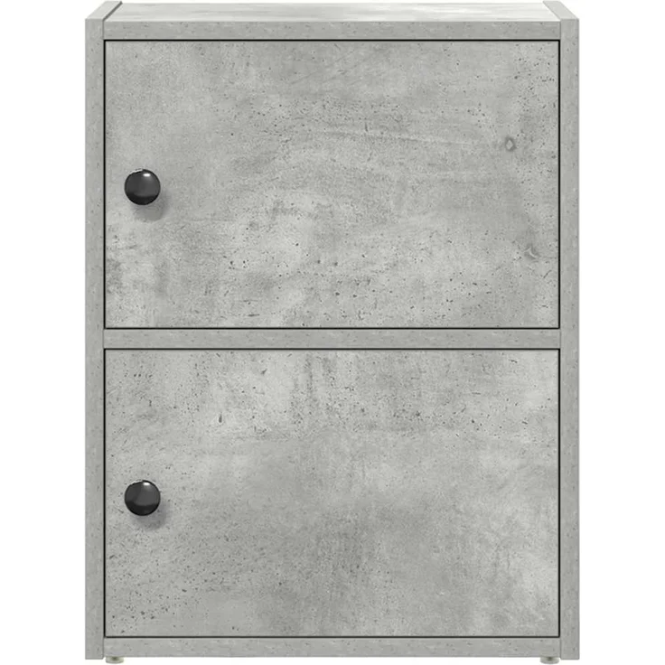 vidaXL Bücherregal Betongrau 40x24x52 cm Holzwerkstoff 860358 – Bild 3
