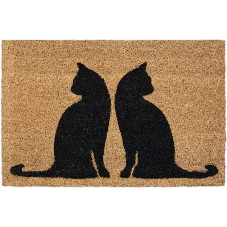Kokos Fußmatte mit Katzenmotiv 10038464 – Bild 1