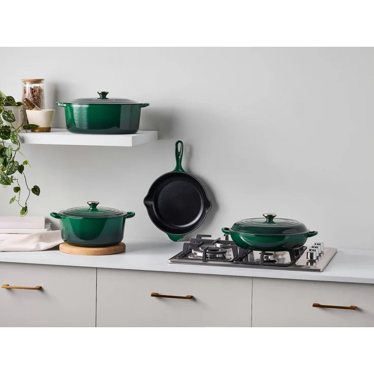 LE CREUSET Bräter Bräter Tradition oval juniper 31cm, Emailliertes Gusseisen – Bild 2