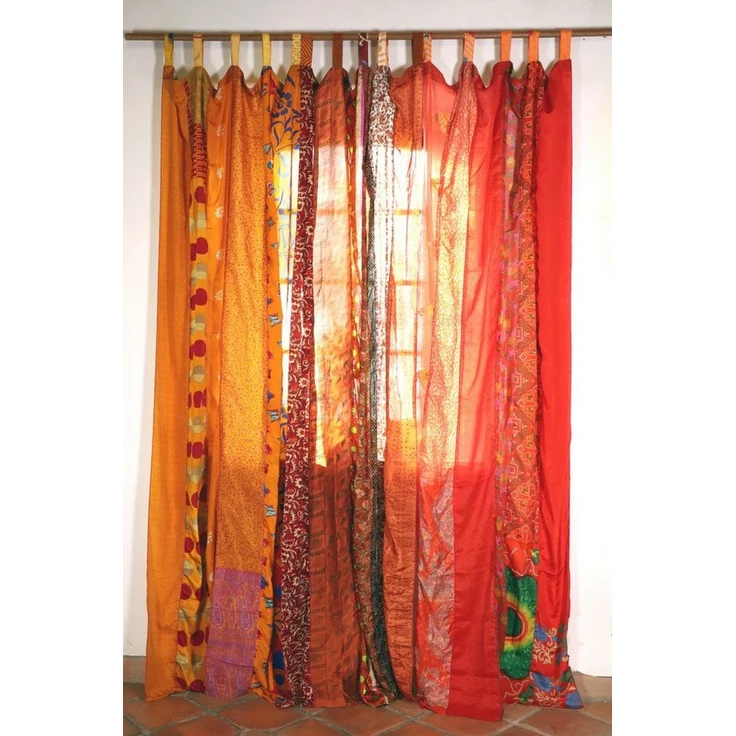 Guru-Shop Vorhang Seidiger Vorhang (1 Stk) indische Boho Gardine.. – Bild 4