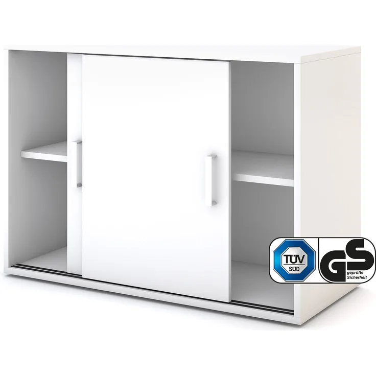 ASSMANN Schiebetürenschrank Allvia Weiß 100x44x73cm Holz