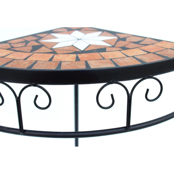 Blumenhocker Merano Mosaik 12013 Blumenständer 52cm Hocker Eckregal Tisch – Bild 4
