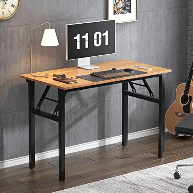 SogesHome Klapptisch Computertisch 100 x 60 x 75 cm PC Tisch Schreibtisch Bürotisch Büroarbeitsplatz für Home Office Verwendung Schreibtisch Esstisch Konferenztisch – Bild 9