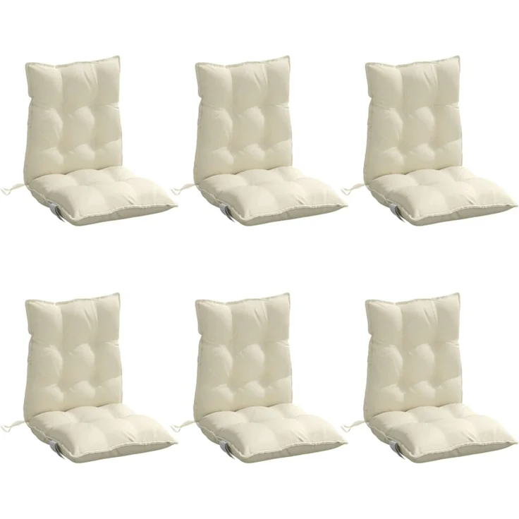 vidaXL Outdoor-Kissen 6 stk. Creme 100 x 50 x 7 cm 377679 – Bild 3