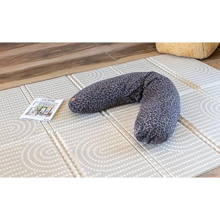 BÉABA Big Flopsy Still- und Schwangerschaftskissen – Multifunktional, Zum Schlafen und Stillen, Unterstützend, Entspannend, Optimaler Komfort, Oeko-Tex Baumwollbezug – Farbe Leopard – Bild 7