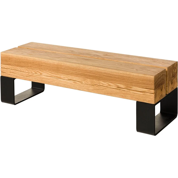 Bank Eiche 100x31x32 natur geölt LOUNGE COLLECTION #07 – Bild 9