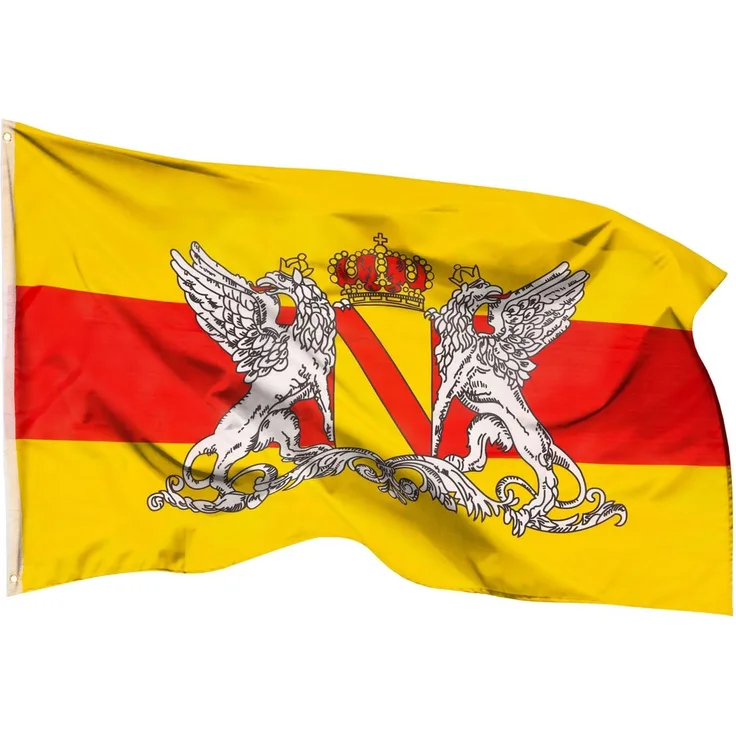 PHENO FLAGS Baden Flagge 90x150 cm - wetterbeständige Fahne mit Messingösen, 100% Polyester, robuste Doppelnaht & in lebendigen Farben - ideal für Flaggen-Liebhaber