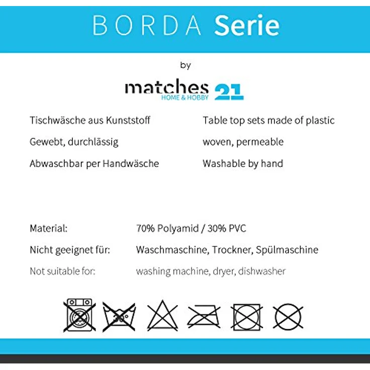 matches21 HOME & HOBBY Platzset Tischset BORDA 4er Silber Schwarz Tischunterlage als Tischdeko, (4-St), modernes Esstisch Platzdeckchen als abwaschbarer Tischuntersetzer – Bild 3