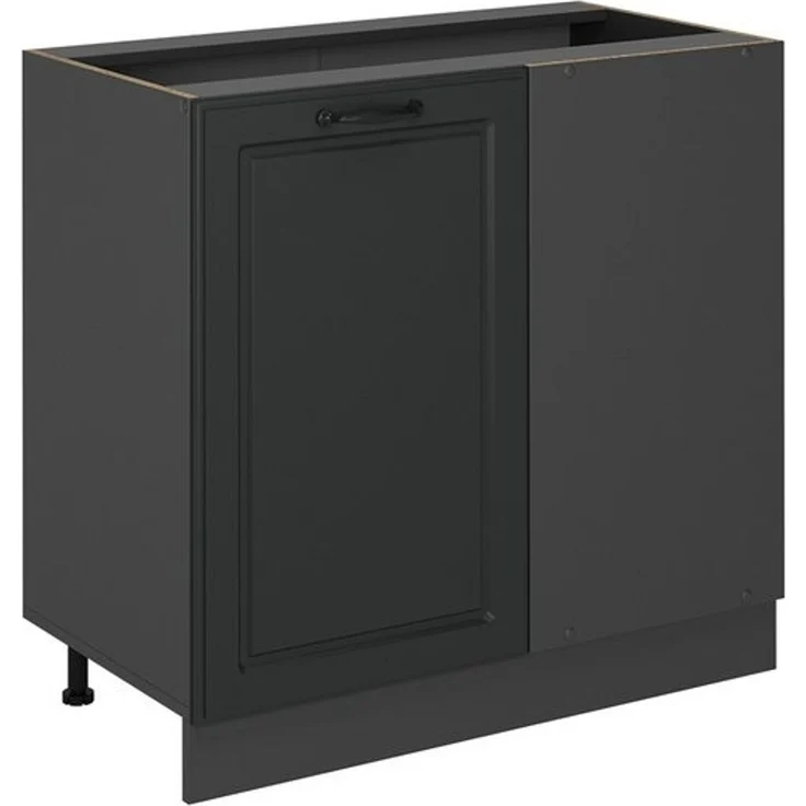 Eckunterschrank R-Line Anthrazit Landhaus 86 cm ohne Arbeitsplatte Vicco – Bild 4