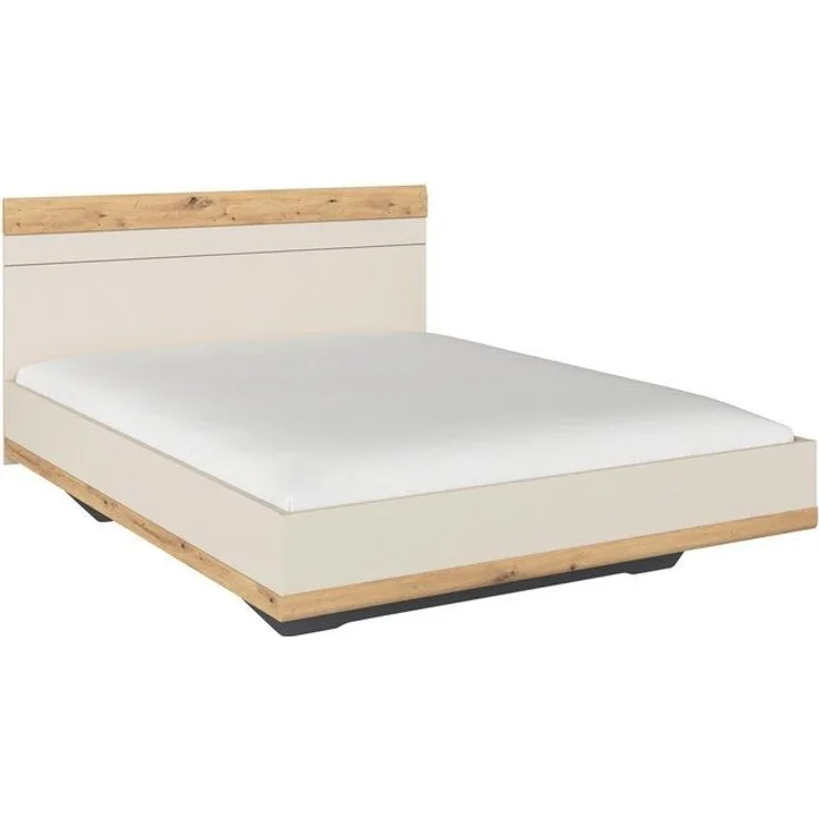 rauch Futonbett Bett Doppelbett Holzbett SAJO, mit Farb-Absetzungen in komfortabler Sitzhöhe MADE IN GERMANY