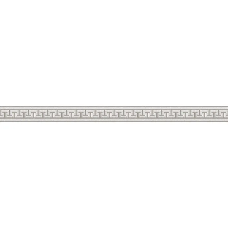 A.S. Création Bordüre Only Borders 11, leicht strukturiert, gemustert, geometrisch, grafisch, Tapete Bordüre Mäander Bordüre Metallic Borte Wohnzimmer Design Optik