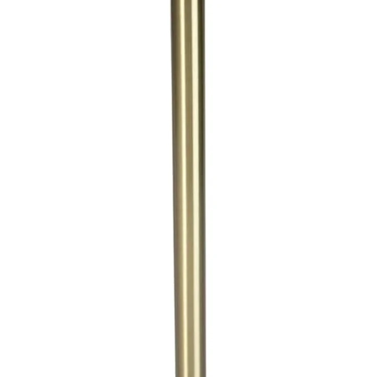 Qazqa Stehlampe Simplo stof, ohne Leuchtmittel, E27, Gold/Messing, Design, Stahl, 1-flammig – Bild 6