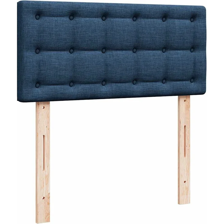 vidaXL Ottoman-Bett mit Matratze Blau 100x200 cm Stoff 3311607 – Bild 7