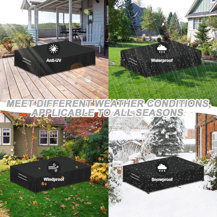 Schutzhülle Gartenliege Doppelliege wasserdicht – Bild 6