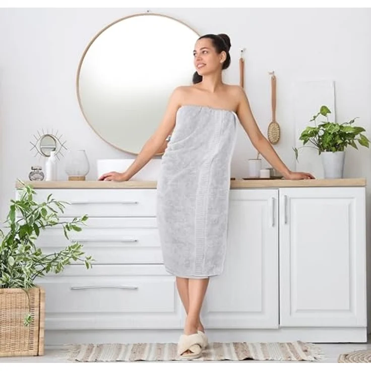 Utopia Towels,Luxuriöses Jumbo-Badetuch, 2-teilig, 100% ringgesponnene Baumwolle, extra großes Badetuch – superweiches Hotel-Qualitätshandtuch (89x178 cm, Silber) – Bild 7