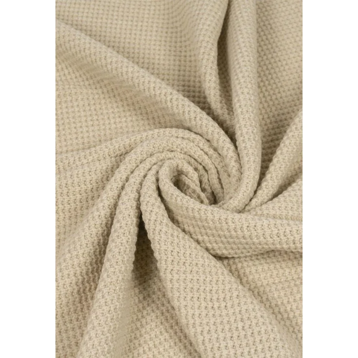 Wolldecke Merino Emma 130x170 Farbe: Beige – Bild 3