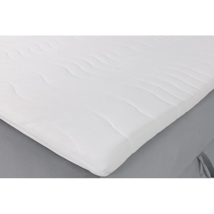 Selsey 'Daissy' Boxbett 160×200 mit Matratze und Topper, Samt, Grau – Bild 7