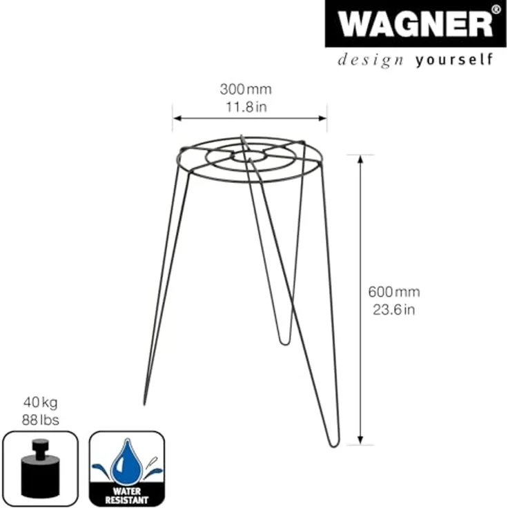 Wagner Pflanzenständer Hairpin Style schwarz Ø 30 cm – Bild 2