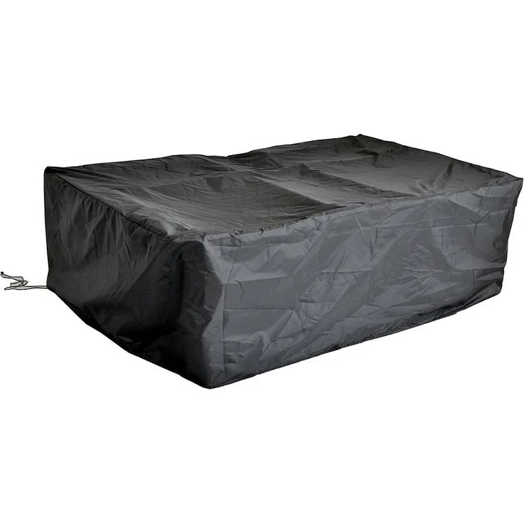 Schutzhülle 132x132x80 Schwarz Gartenmöbel Rattan Abdeckung Plane Haube Wetter – Bild 2