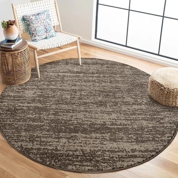Sanat Teppich Oslo, rund, Höhe: 10 mm, Kurzflor, Wohnzimmer, Schlafzimmer, fussbodenheizungsgeeignet – Bild 2