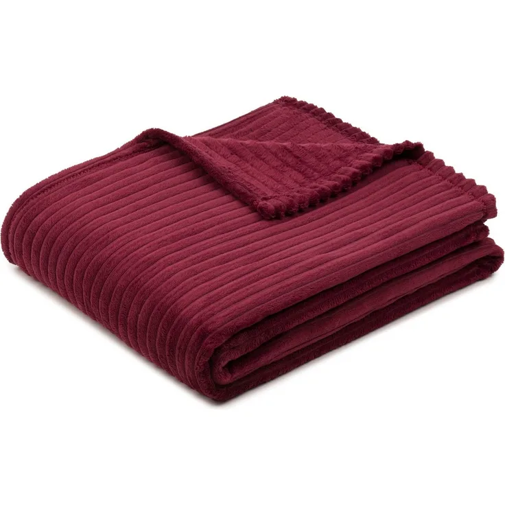 Wohndecke Feincord Kuscheldecke, Gözze, flauschig weich und wohlig warm