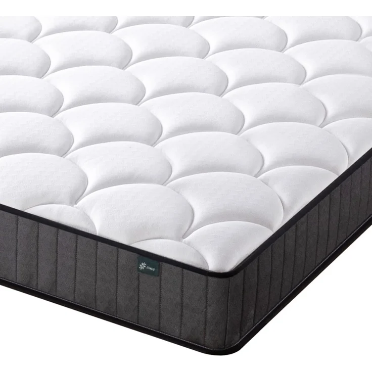 Zinus Hybrid-Matratze, Memory Foam, Weiß, Single