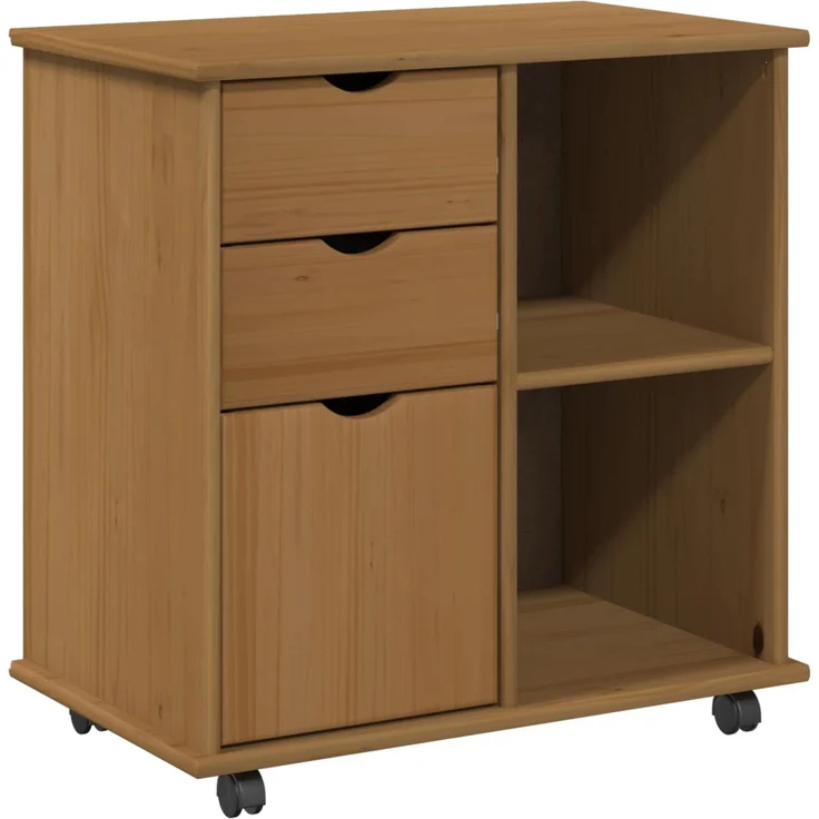 vidaXL Rollschrank MOSS 63,5 x 39 x 65,5 cm Massivholz Kiefer 42028380 – Bild 2