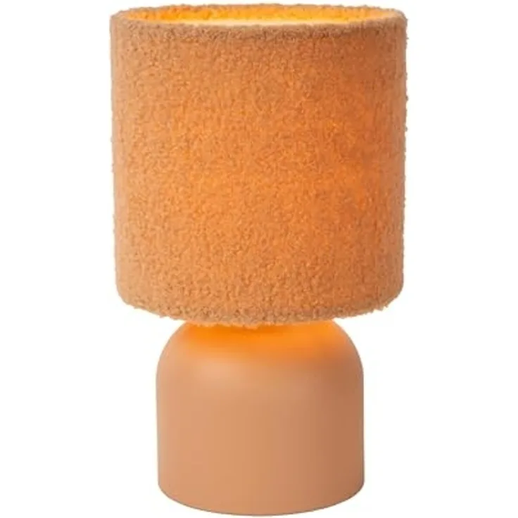 LUCIDE WOOLLY - Tischlampe - Ø 16 cm - 1xE14 - Ockergelb