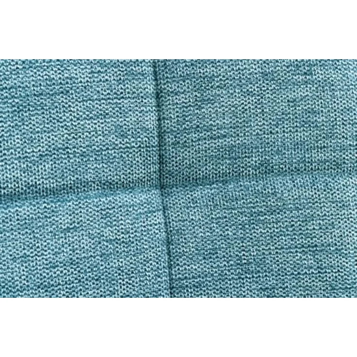 riess-ambiente Fußhocker SCANDINAVIA blau / schwarz - Strukturstoff, Metallbeine, Polsterung (Einzelartikel, 1 St), Wohnzimmer · Metall · Scandinavian Design · Ziersteppung – Bild 7