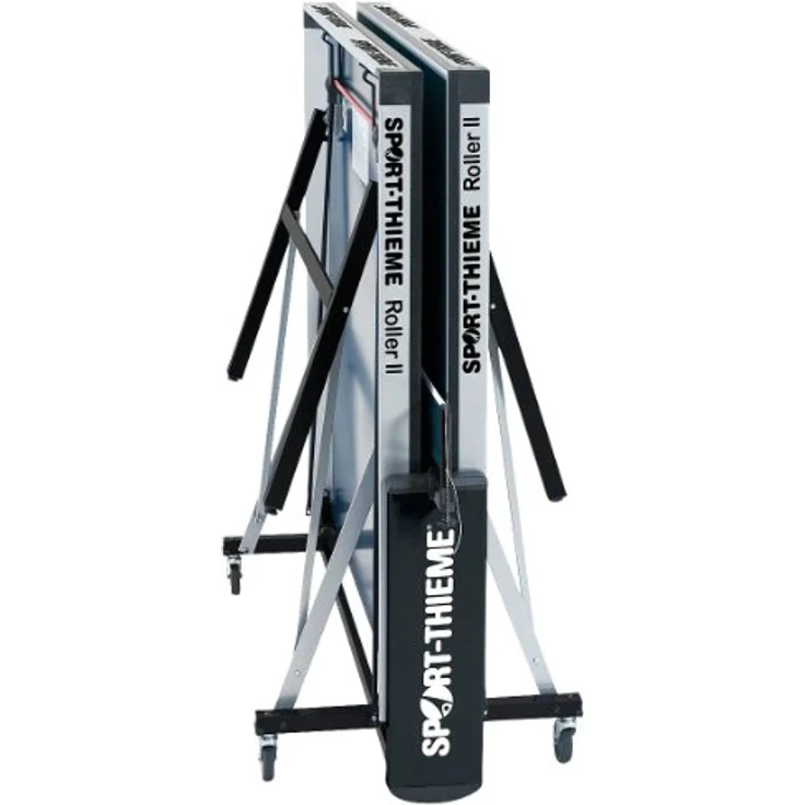 Sport-Thieme Tischtennistisch Roller II, höhenverstellbar mit 25 mm Feinspanplatte, blau, Indoor-Wettkampf geeignet – Bild 6