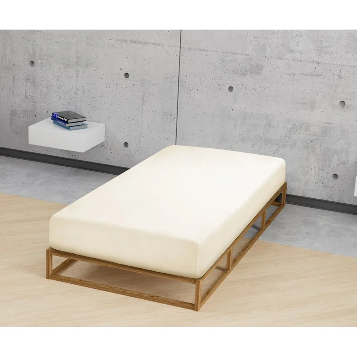 biberna Frottee-Stretch-Spannbetttuch 0012344, natur, 1x 180x200 cm - 200x200 cm – Bild 3