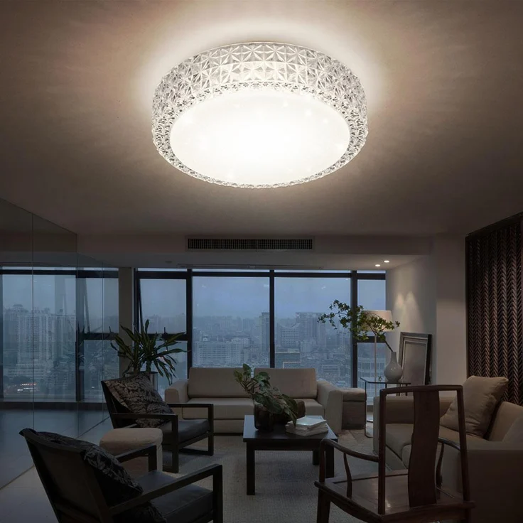 LED Design Deckenleuchte, Kristalloptik, Sterneneffekt PEGASUS – Bild 9
