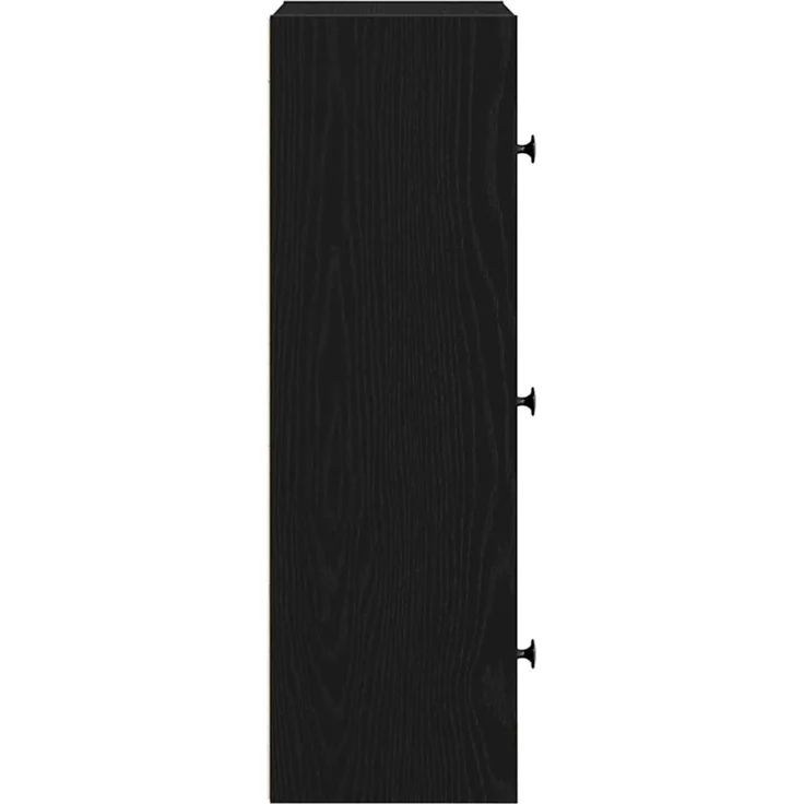 vidaXL Bücherregal Schwarz Eichen-Optik 40x24x77 cm Holzwerkstoff 860365 – Bild 6