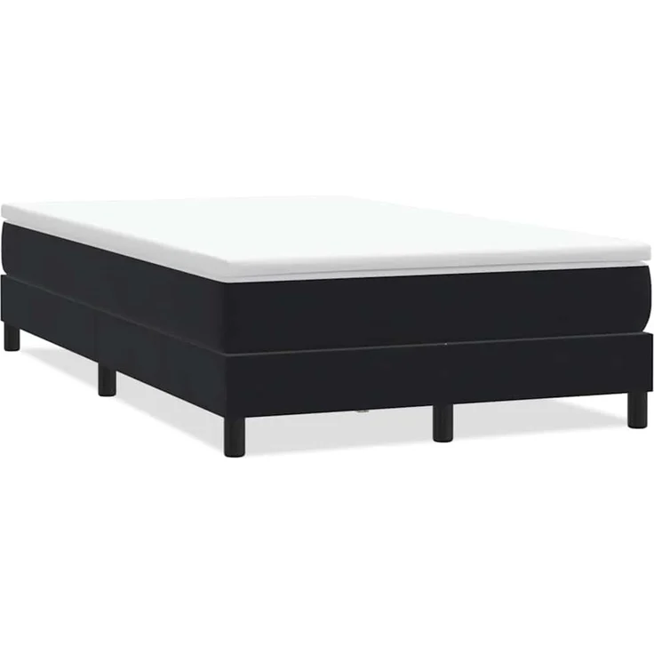 vidaXL Boxspringbett ohne Matratze Schwarz 120x220 cm Samt 3315869 – Bild 2