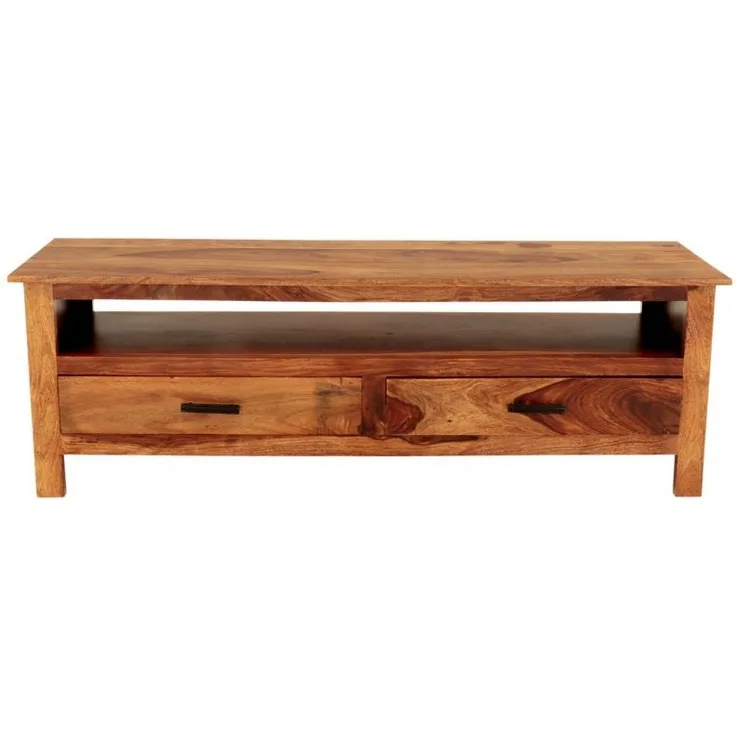Fernsehtisch Rami 150x50x45 aus indischem Sheesham-Massivholz