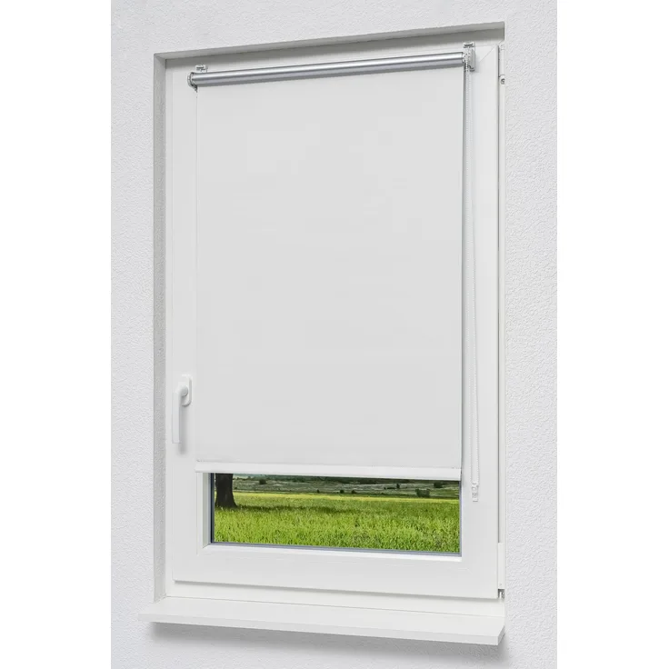 Lysel - Qualitätsrollo Klemmträger Thermo Reinweiß (B x H) 70cm x 150cm #1W