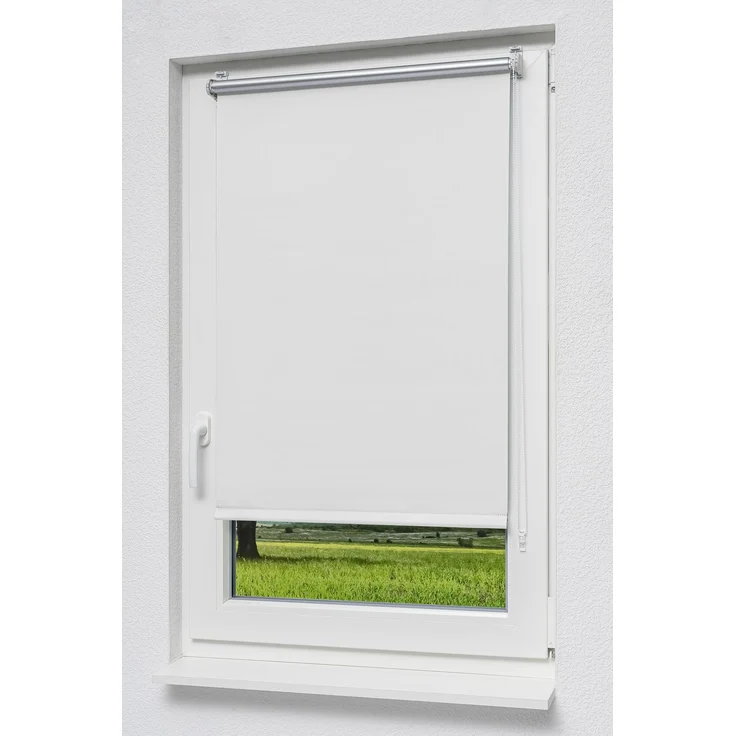 Lysel - Qualitätsrollo Klemmträger Thermo Reinweiß (B x H) 70cm x 150cm #1W – Bild 1