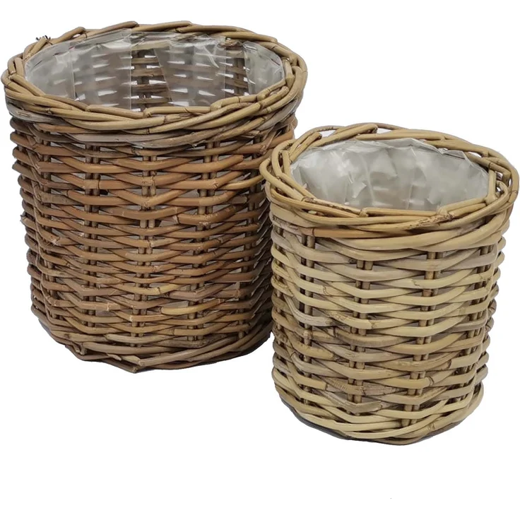 Rattan Korb Siena 2 er Set Klein – Bild 1