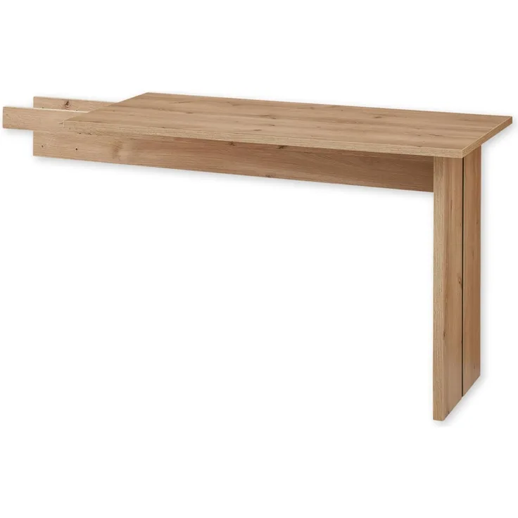 Schreibtisch Winkel in Old Artisan Oak Optik FSC-zertifiziert - Eckschreibtisch Erweiterung für mehr Arbeitsfläche im Home-Office - 158 x 77 x 60 cm (B/H/T)