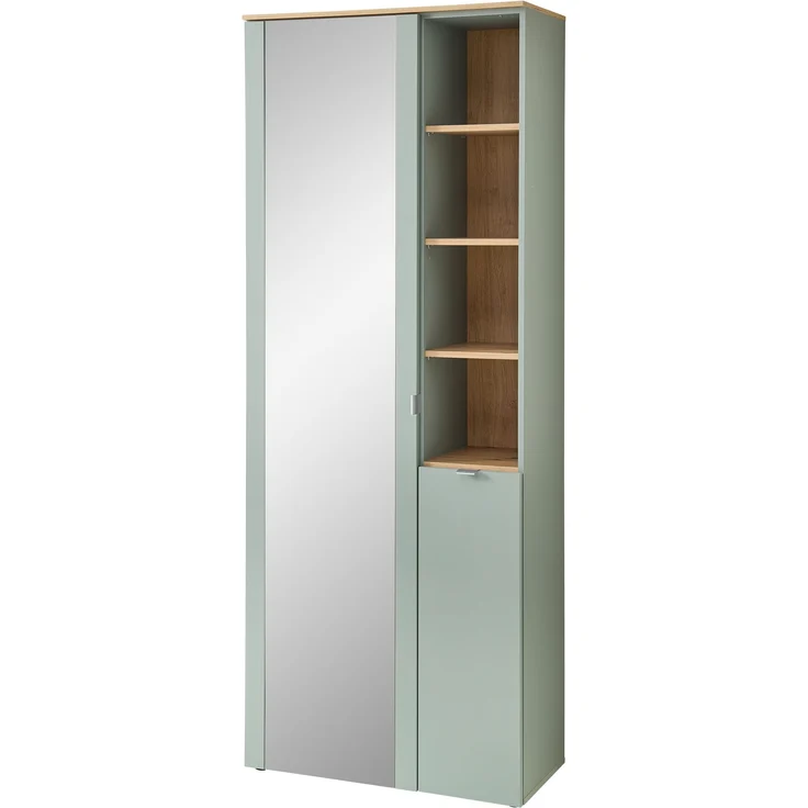 Garderoben-Set >Bari< in Schilfgrün matt, MDF, Spannplatte - 206x202x38 (BxHxT) – Bild 4
