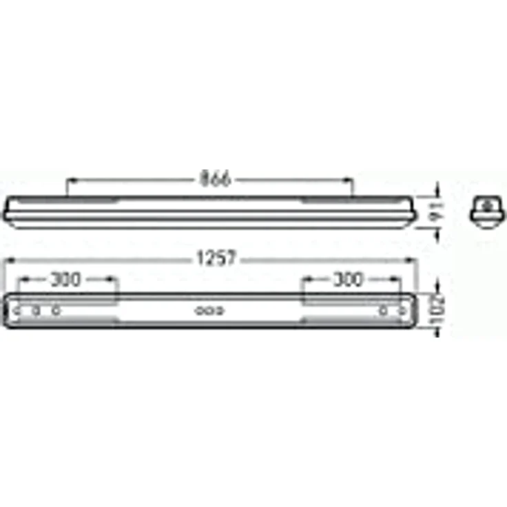 Trilux OleveonF 12 L LED-Feuchtraum-Anbauleuchte IP 66, für Decken- und Wandanwendungen in der Lebensmittelindustrie – Bild 3