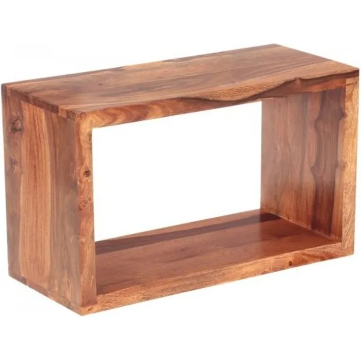 Wandregal Gani 50x30x22 aus Sheesham-Holz