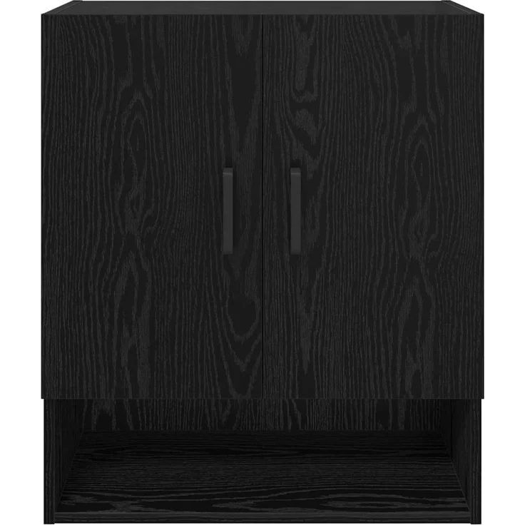 vidaXL Wandschrank Schwarz Eichen-Optik 60 x 31 x 70 cm Holzwerkstoff 879542 – Bild 5
